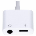 Adaptador Fone De Ouvido Celular Audio P2 3.5mm + Carregador Para Usb Tipo C - Adpatc7.1